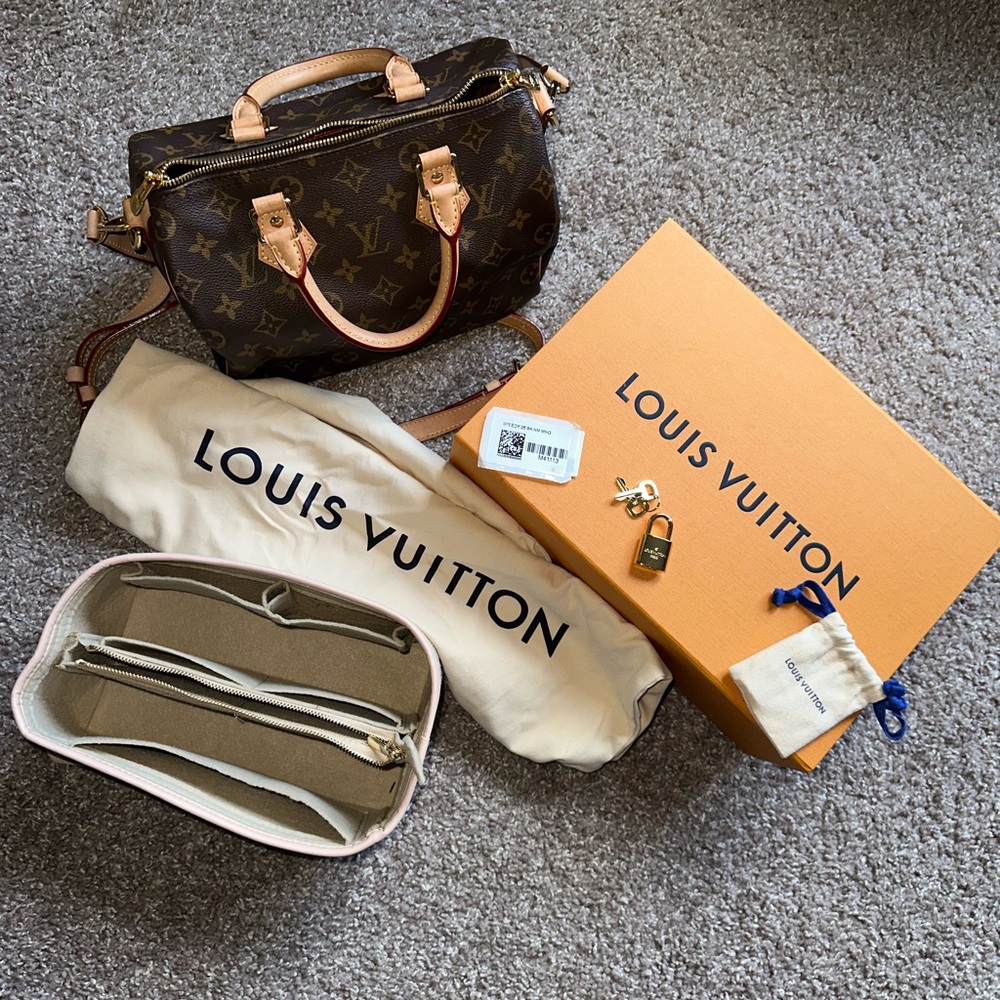 Louis Vuitton Brown and Tan Monogram Set